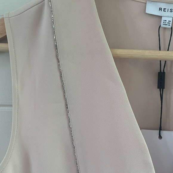 NWT: Reiss Charlotte top with silver beaded edging - Picture 11 of 13